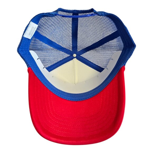 NEW! Beatbox Party Punch Adjustable Baseball Cap Trucker Hat Red White Blue - Picture 7 of 8